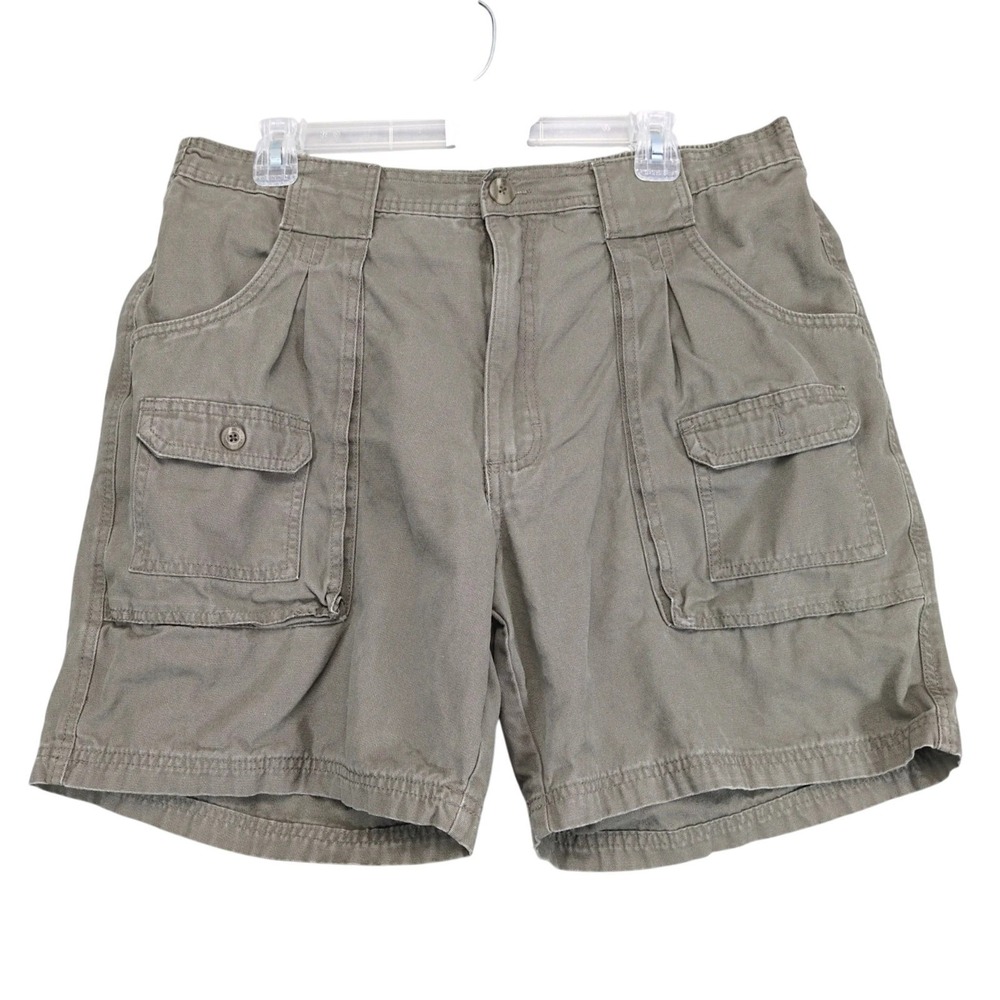 RedHead Brand Co Cargo Shorts Mens 38 36x7" Brown Canvas Cotton Hunting Outdoor